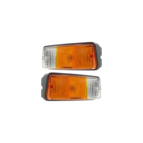 Phare avant 2 fonctions tracteur – Feu de position + feu clignotant – Dimensions 160x70x71mm – Lot de 2 (1/2)