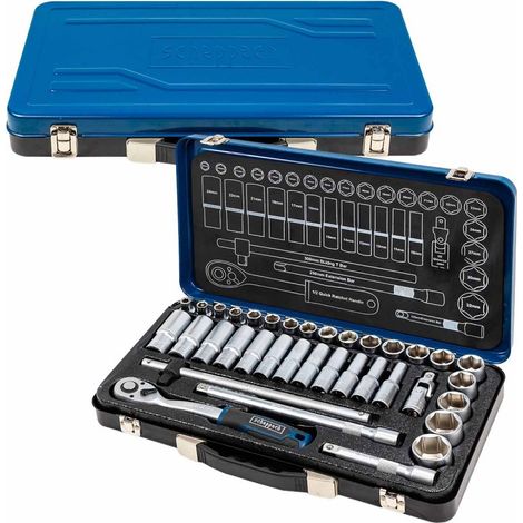 Set di chiavi a bussola con cricchetto da 1/2”, 36 pezzi, da 8 a 32 mm (1/5)