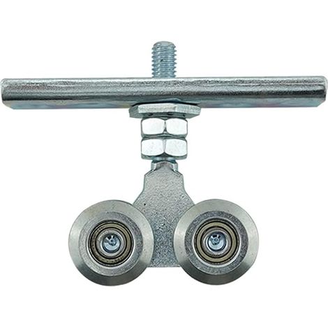 Roulettes coulissantes pour portes coulissantes M8 et M10 pour fixation de rail de porte profilée (M8) (1/4)