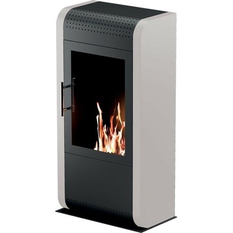 Estufa de bioetanol Ruby modelo Giga Negro 3 kW – vidrio protector, quemador ajustable – ideal para 30 m² (1/4)