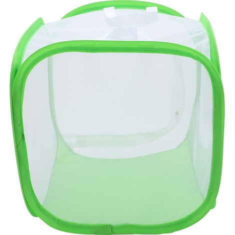 Cage à insectes pliable et pratique en maille avec fenêtre transparente, double fermeture éclair (1/5)