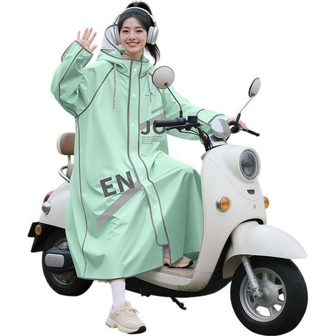 Imperméable épais pour moto en PVC EVA avec bandes réfléchissantes pour la conduite de nuit et une couverture étendue (1/5)