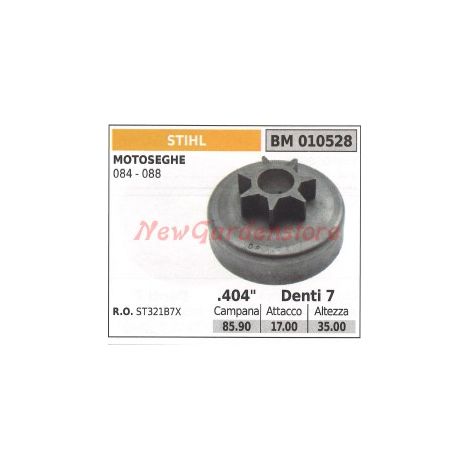 Kupplungsglocke Ritzel Kettensäge STIHL 084-088 010528 ST321B7X