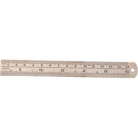 Draper 150mm (6-inch) Steel Rule with 6x19mm Wide Blade - Model 59633 (1/5)