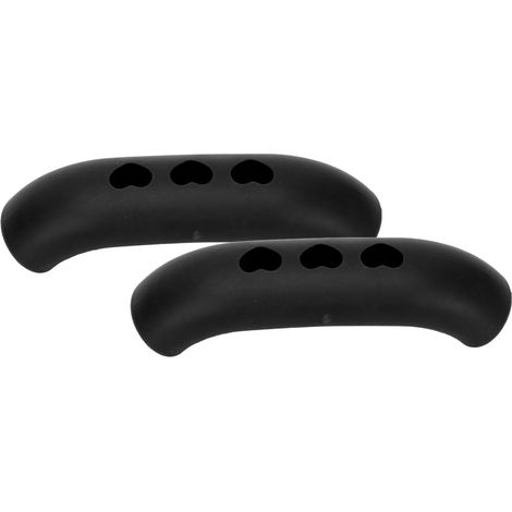 2 pièces Protections de Manche en Silicone Noir Anti-chaleur pour Casseroles et Poêles (1/5)