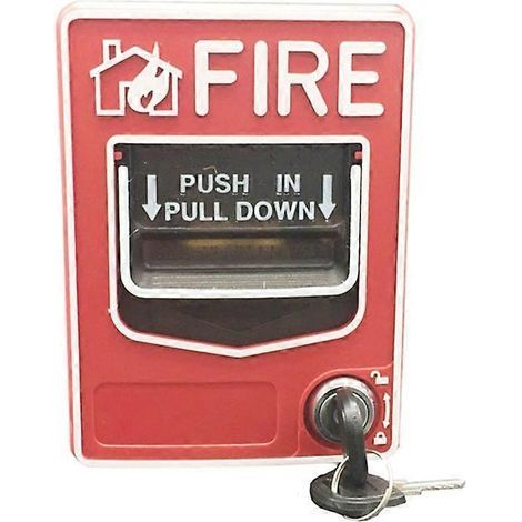 Bouton d'alarme incendie manuel SB116, 24 V CC, déclencheur manuel conventionnel avec 2 clés