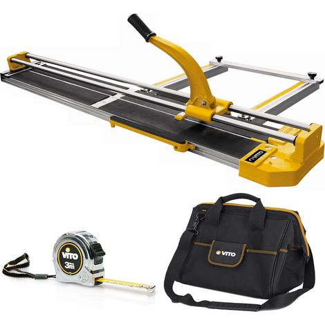 Coupe-carrelage Manuel 3,5 à 80 cm + Mètre 3m + Sacoche à outils VITO