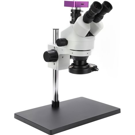 Microscope numérique USB 51MP avec caméra stéréo 3.5X-90X, kit de soudure et réparation, prise UE 100-240V, observation précise (1/5)