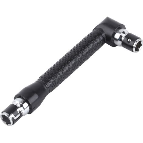 Llave hexagonal en forma de L de doble cabeza de 1/4 de pulgada para puntas de destornillador, herramienta manual -Crezuo