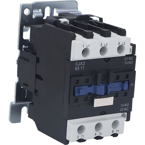 Contacteur Modulaire 65A 1NO 1NC 3Pôle Tête Électrique, Coupe-Circuit 220V pour Connexion à Distance, Interrupteur de Puissance (1/5)