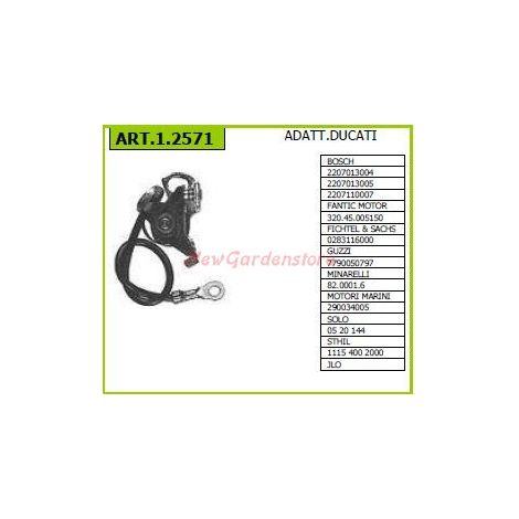 DUCATI pares de contactos para motocultor 2207013004 1.2571