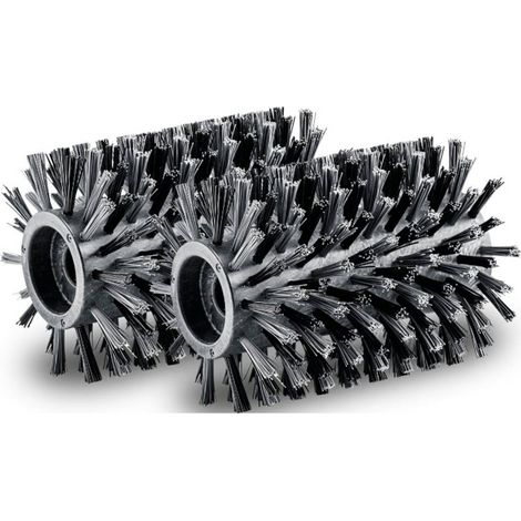 Kärcher – Brosse rouleau PCL 6 pour surfaces en bois et WPC – Nettoyage en profondeur – Set de 4 pièces – Remplacement facile