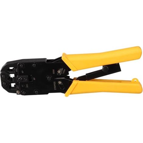 CRIMPATORE PROFESSIONALE PER CONNETTORI MODULARI RJ10 - RJ11 - RJ12 - RJ45 (1/2)