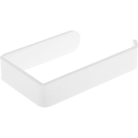 Auto-adhésif Porte Papier Blanc Toilette en Acrylique, Derouleur Papier Toilette Porte, pour Salle de Bain, Toilettes, Placement des Serviettes (1/5)