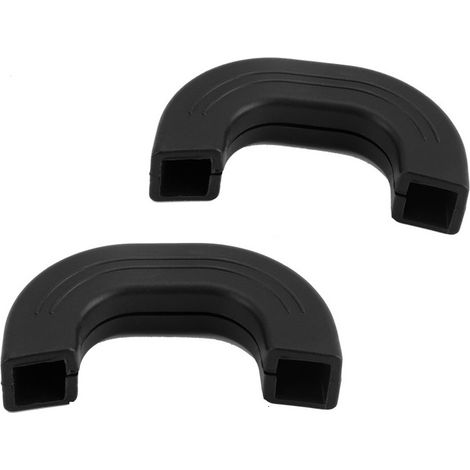 Silicone Antidérapant Grosse Taille Noir, Housse Poignée Casserole Résistante la Chaleur, Outil la Cuisine Sécurité Wok et Marmite, Lot 2 Pièces (1/5)