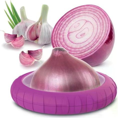 Contenitore Salvacipolla Salvaspazio con Coperchio in Silicone 12,5 cm (1/2)