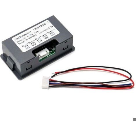 Guidon - Affichage LED Numérique 4 Chiffres 0 56 Pouces - 8 À 24 V AC DC - Plage 10 À 9999 Tr Min - Précision ±0 1 % - 1 Pièce (1/4)
