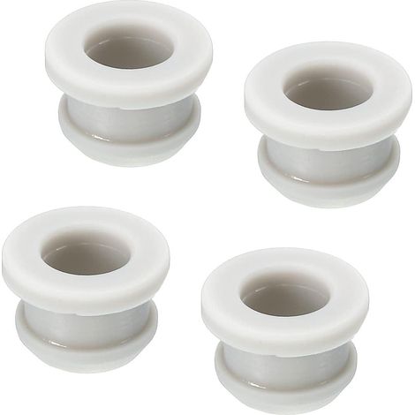 4Pcs Bouchon Passe Fil Caoutchouc à Pression Diamètre d'Installation de 11mm, ID 8mm, Hauteur 10mm Passe-Câble Gris Joint Anti-Rayures pour Boîte Électrique, Conduit de Câble (1/5)
