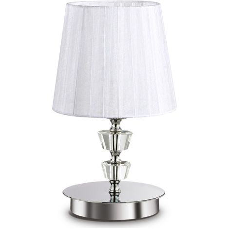 Lampade Da Scrivania - Ufficio Classica Pegaso Metallo Bianco 1 Luce E14 Small (1/2)