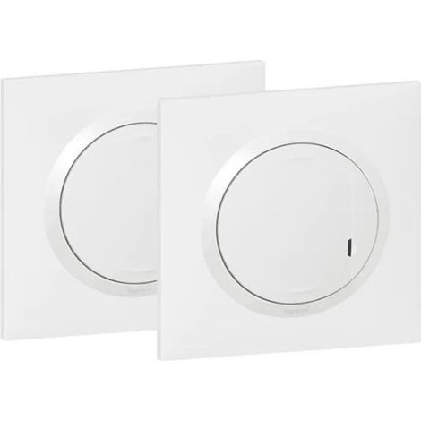 Legrand Dooxie Interruptor inalámbrico blanco listo para instalar