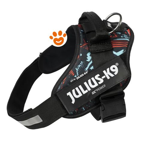 Pettorina IDC Julius K9 Powerharness Con Fantasia (ITA) - Pettorina IDC Julius K9 Powerharness Con Fantasia (ITA) - Adventure Spirit, XXS / Baby 2 (33-45cm)