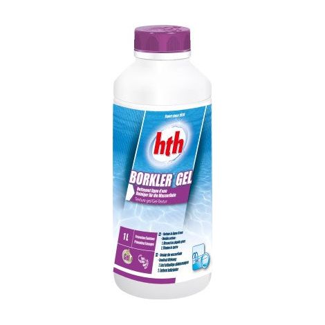 HTH Traitement Borkler Gel Ligne d'Eau 1L - Lot de 2