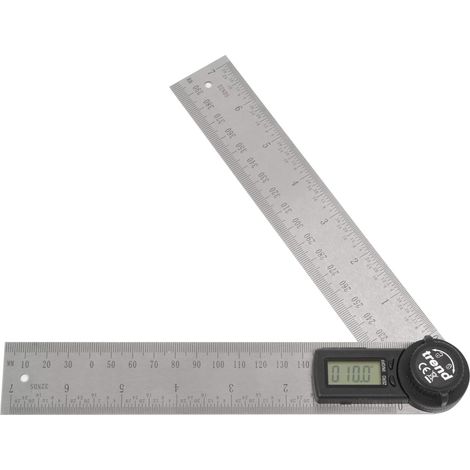 Trend Regolo angolare digitale - Gamma di angoli a 360 gradi per misurare e contrassegnare smussi, angoli obliqui e pendenze, DAR/200 (1/4)