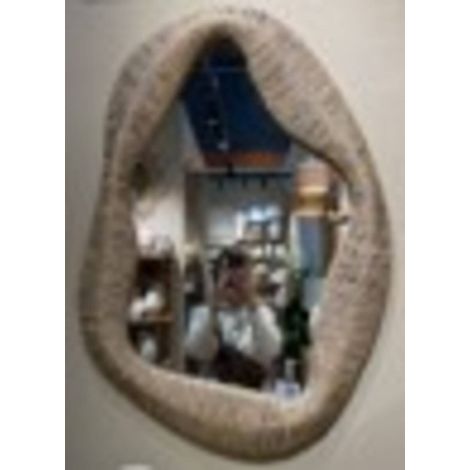 Specchio sanoa ovale 4,5x96,5 cm beige - Atmosphera créateur d'intérieur (1/3)