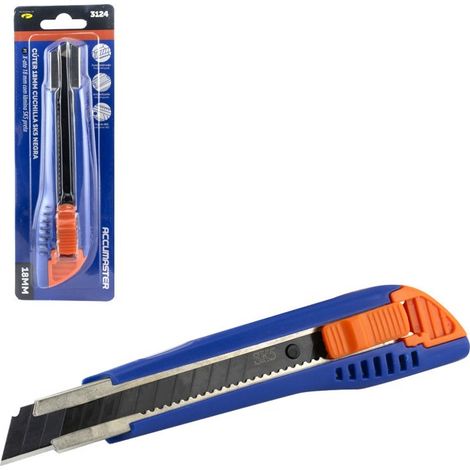 Cutter professionnel ACCUMASTER avec lame SK5 de 18 mm (1/5)