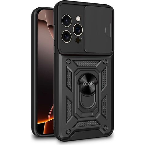 Carcasa COOL para iPhone 16 Pro Max Hard Ring Negro