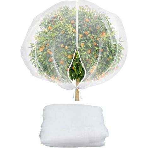 QORVA
-Filet en Maille pour Plantes de Jardin – Protection Polyvalente à Large Couverture, Sac avec Cordon de Serrage 2,4 x 2,4 m,de