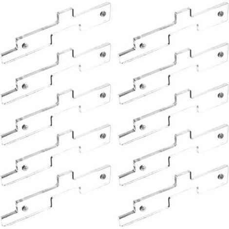 Lot de 10 blocs de configuration de table de toupie en acrylique transparent pour sciage de table, jauge de hauteur pour le travail du bois, sans assemblage, ensemble d'accessoires de défonceuse (1/5)