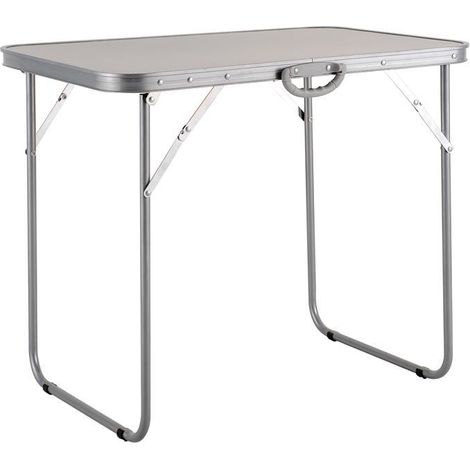 TAVOLO PIEGHEVOLE RICHIUDIBILE PER CAMPEGGIO PICNIC IN ALLUMINIO 80X60X70 29579 (1/4)