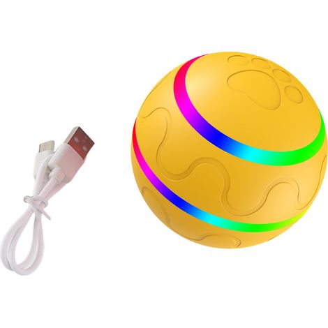 Interaktiver Rollball für große Hunde, aus ABS-Silikon, IP54, mit LED-Licht und wiederaufladbarem Akku. (1/2)