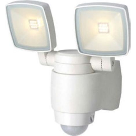 LED Außenleuchte mit Bewegungsmelder Weiß IP44 AMINA