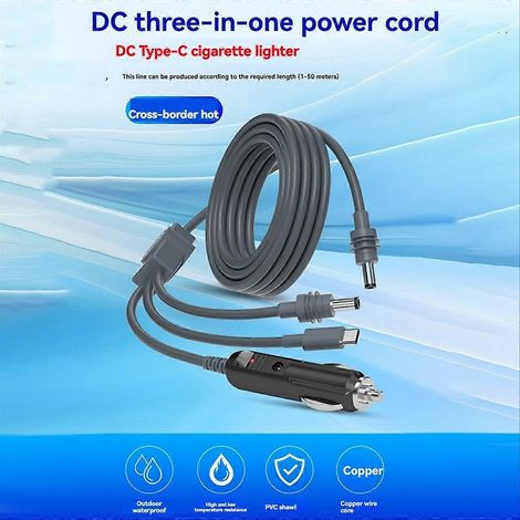 Multifunktionales Stromkabel für Mini-Typ-C/DC/Autoladegerät auf USB-C 20V/5A Stromkabel für SpaceX, B (1/5)