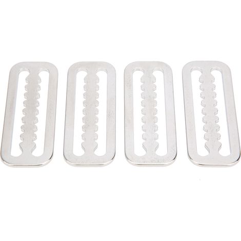 4 pièces de serre-courroie lesté en acier inoxydable 304, glissière dentée pour plongée sous-marine, sangle de 2 pouces (1/5)