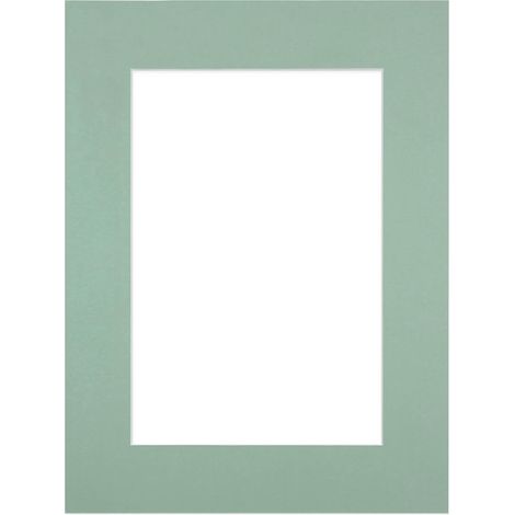 Passe-partout bleu clair 50x70 cm ouverture 40x50 cm, en carton - fabriqué en France