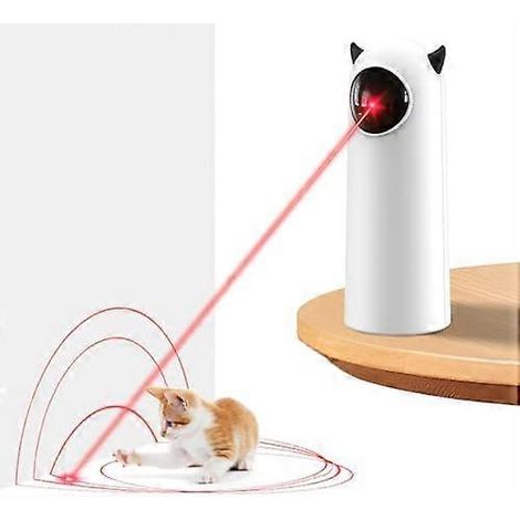 Verbessertes Laser-Katzenspielzeug 2025, automatischer interaktiver Laserpointer für Wohnungskatzen, Kätzchen und Hunde, bewegungsaktivierter Spielspaß für gelangweilte erwachsene Katzen