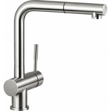 Mélangeur d'évier de cuisine en acier inoxydable avec douche Paini Inox IXA1566L2 Acier inoxydable (1/5)