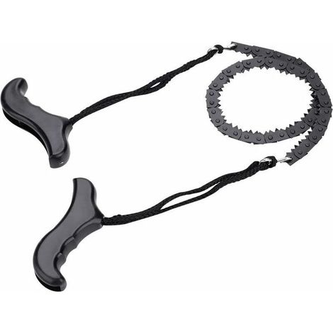 Motosega tascabile, sega a mano per la sopravvivenza, motosega in metallo portatile e leggera, accessorio di emergenza per la sopravvivenza all'aperto (1/5)
