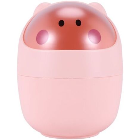 BUNTHAUS Poubelle De Bureau Mini Corbeille De Nettoyage Baril Creative Petit Bureau Organisateur Rangement Poubelles Poubelle Pour Animaux Conteneur De Serviettes En Papier Rose(Rose) (1/5)
