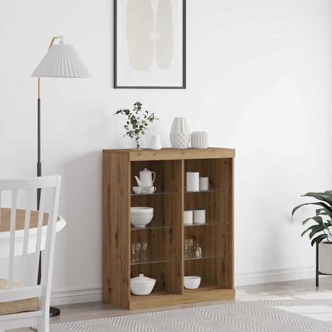 LED-Sideboard Artisan-Eiche 41 x 37 x 100 cm Holzwerkstoff (1/5)