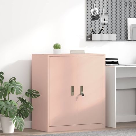 Armario de almacenamiento Rosa 80 x 40 x 90 cm Acero