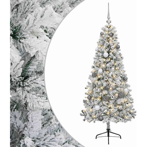 Árbol de Navidad artificial con bolas 120 cm 150 LED vidaXL (1/5)
