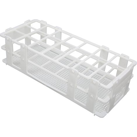 30 mm x 21-Loch-Kunststoff-Reagenzglasgestell, abnehmbarer Probenröhrchenhalterständer für Laborzwecke (1/5)