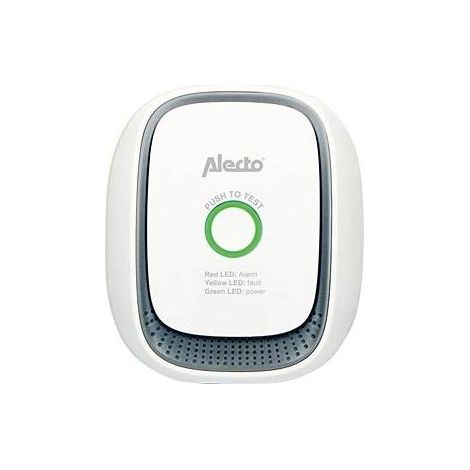 Alecto GA11 Rilevatore di gas naturale metano 70 dB allarme sonoro e visivo con test plug and play colore Bianco