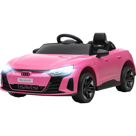 Voiture électrique 12V pour enfants – Télécommande parentale – Effets sonores et lumineux – Audi RS E-tron GT rose