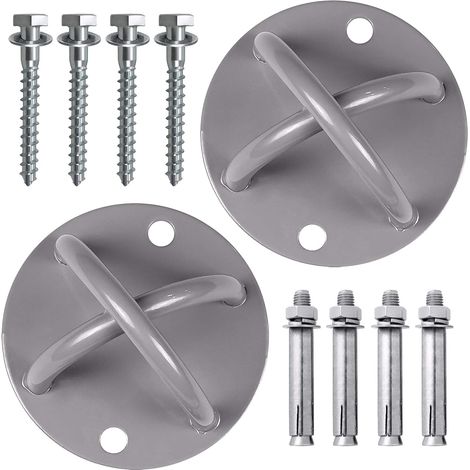 Support Fixation de Plafond,Gris, Pack de 2 (1/5)