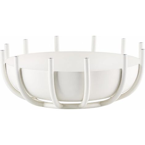 Round, versatile metal dish with a generous curved decorative structure for the kitchen (1/5)